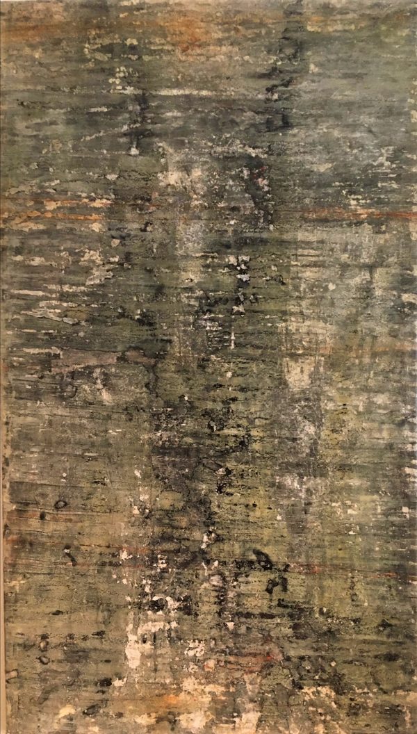 o.T., oil, varnish, pastel on canvas, 140-80